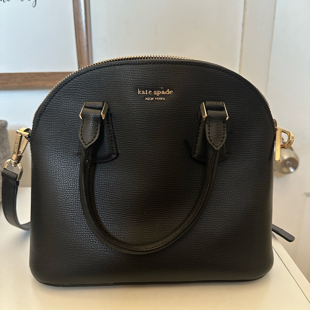 Kate Spade black crossbody leather purse